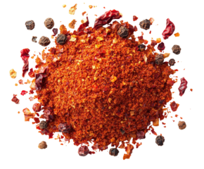 Spicy cooking ingredients kitchen food bright colors isolated on transparent background