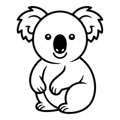 Obraz premium Cute Koala Bear Cartoon Illustration