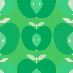 Summer fruit seamless apples pattern for wrapping paper and fabrics and linens and kids clothes print