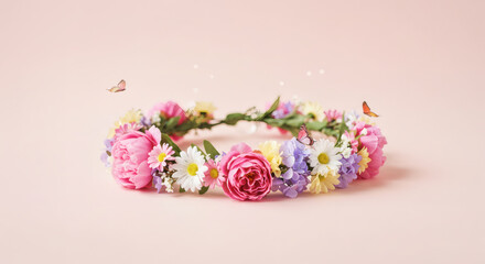 Buy flower crown for weddings beautiful floral headpiece for spring and summer events and festivals