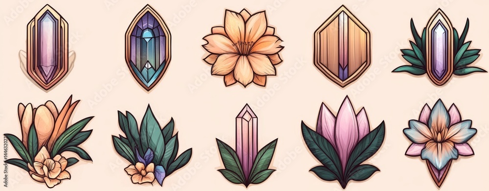 Poster art deco frames are part of a minimalist collection that features elegant luxury borders and frames,