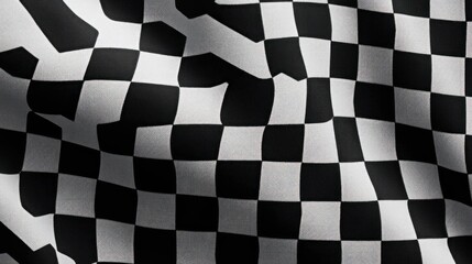 Fototapeta premium Checkered flag waving