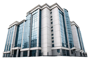Obraz premium Modern Glass Office Building Impressive Architecture Urban Landscape