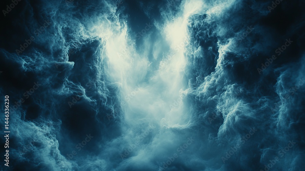 Poster chilling undertow is the title given to this illustration of a dynamic, abstract vortex created by s