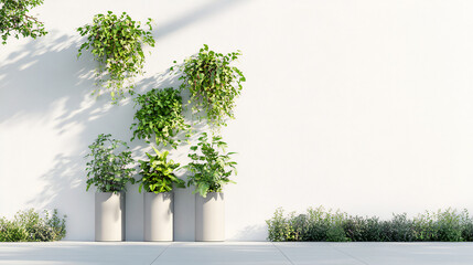 Obraz premium Minimalist interior vertical garden