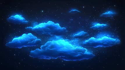 Fototapeta premium Luminous night sky magic wallpapers