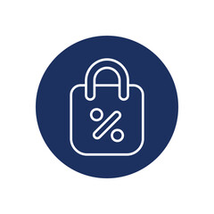 Discounts icon vector stock illustration