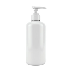 White pump bottle for personal care products.