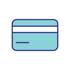 Bank Card icon vector stock illustration