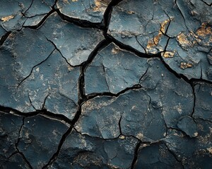 A photograph of a dry, cracked riverbed, Drought, Distressing and concerning