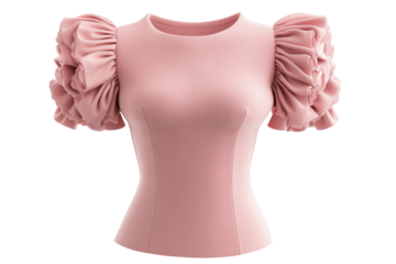 Elegant blush pink ruffle sleeve top stylish summer fashion Perfect for a romantic date or a summer
