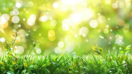 Obraz premium lawn glare in the sun