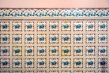 Beautiful artwork from classical azulejo wall