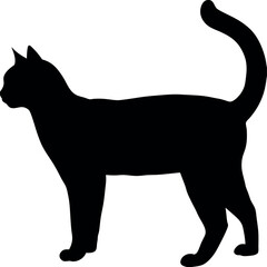 Sitting Dog Silhouette – Pet Animal Vector Clipart.