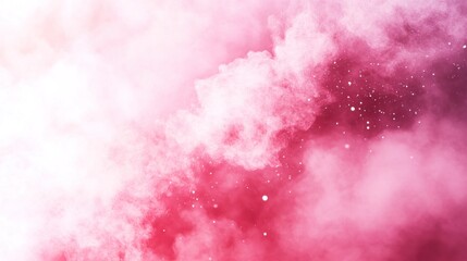 Obraz premium A vibrant, abstract depiction of swirling, rosy cloudscapes.