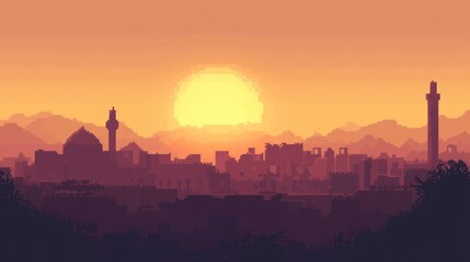 3D rendered mosque digital art