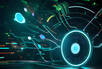 Obraz premium abstract background with globe
