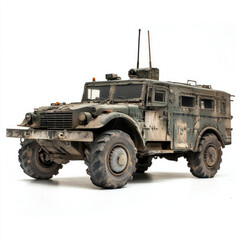 Vintage military vehicle model