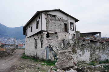Damaged building in Antakya, Hatay after 6 February 2023 Earthquakes