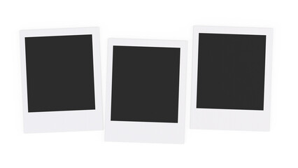 Set of blank photo frames 