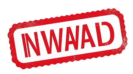 Grunge red invalid word rubber seal stamp on white background