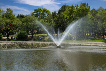 공원의 분수-서울숲, 성동구, 서울, 대란민국