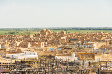 Obraz premium Mizdakhan Necropolis, ancient archeological site in Karakalpakstan, Uzbekistan