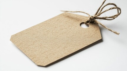 Blank Kraft Paper Tag with Jute String