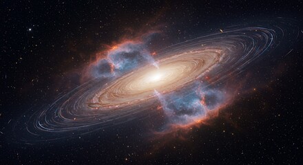 Obraz premium Colorful galaxy in space