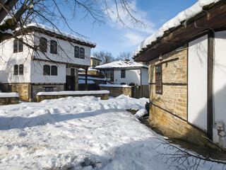 Winter view of village of Bozhentsi, Bulgaria