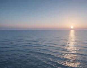 Obraz premium Gentle, fading light blue gradient; evokes tranquility Dreamy, peaceful ocean aesthetic , peaceful, sea, pastel