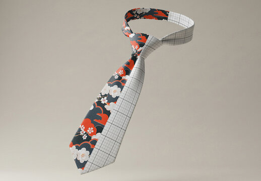 Floating Tie Mockup