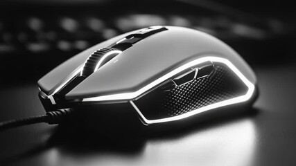 A close-up shot of a computer mouse on a desk, suitable for use in tutorials or presentations about technology and computing