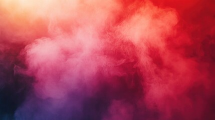 Naklejka premium Vibrant colorful smoke plumes against a dark background.