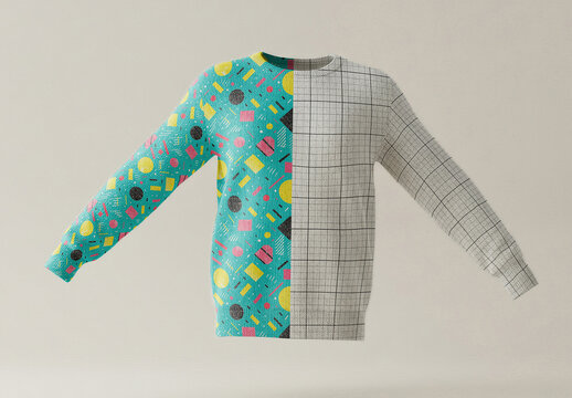 Woolen Sweater Front Floating Mockup