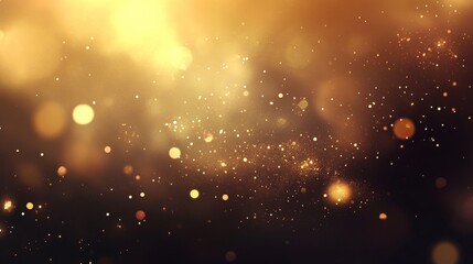 Fototapeta premium Golden Glitter Lights Background