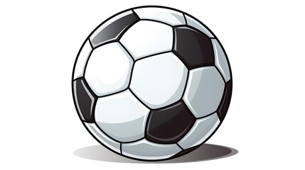 Fototapeta premium High-Quality Soccer Ball Cartoon Vector Illustration for Sports Designs