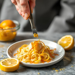 Citrus zest decoration for culinary creations elevates flavor and presentation for gourmet dishes