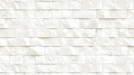 Fototapeta premium White Thin Stone Brick Wall Texture Background