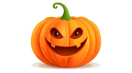 Creative Funny Pumpkin Lantern Carved Face Autumn Vegetable Image for Halloween Decorations