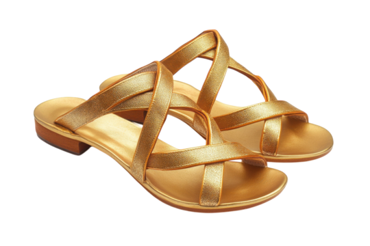 Sparkling gold sandals elegant crisscross design perfect summer footwear glamorous shimmer low heel