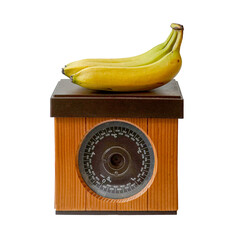 weigh bananas on scales
