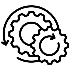 Process Outline Icon
