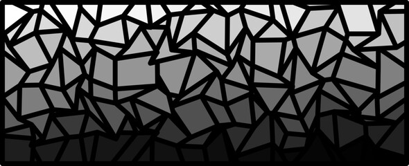 Futuristic Geometric Shapes, A futuristic abstract composition made of irregular polygonal forms