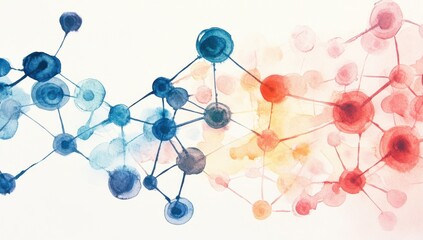 Abstract Watercolor Network Design