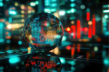 Global Financial Data Crystal Ball - Futuristic Technology