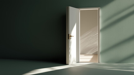 Open Door with Bright Light Symbolizing Hope and Recovery