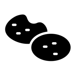 Biscuits Cookies Food Glyph Icon