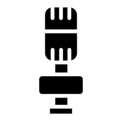 Microphone Music Radio Glyph Icon