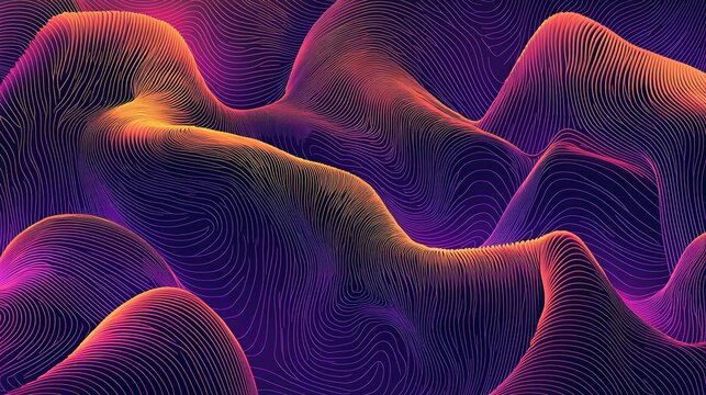 Microscopic Blue Bacteria and Virus Pattern Seamless Design with Glowing Electric Energy Waves